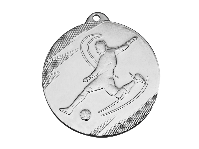 PIŁKA NOŻNA) D; 50 mm  (IRON MEDAL FOOTBALL MV1 SILVER D; 50 MM MV1 S