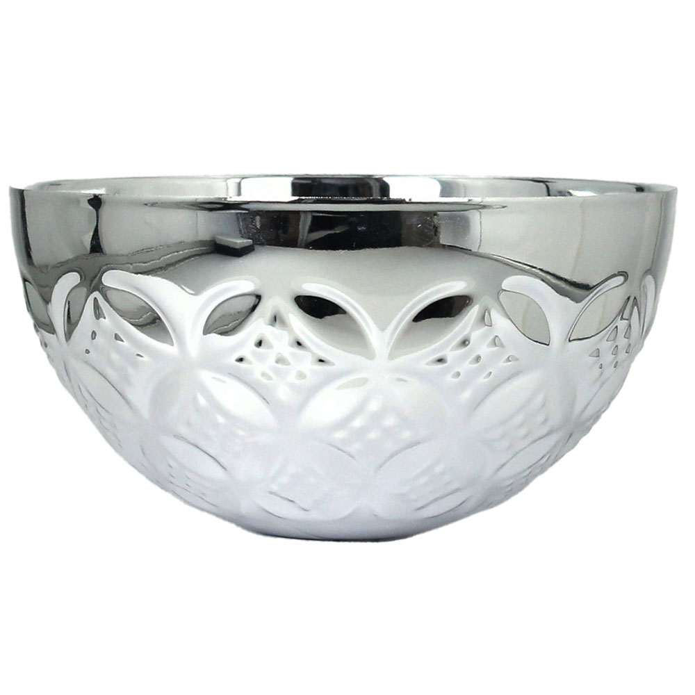 METAL BOWL SILVER EBR 100S