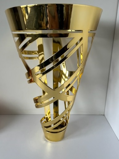 METAL CUP LASER CUTTED GOLD 8D49 C G