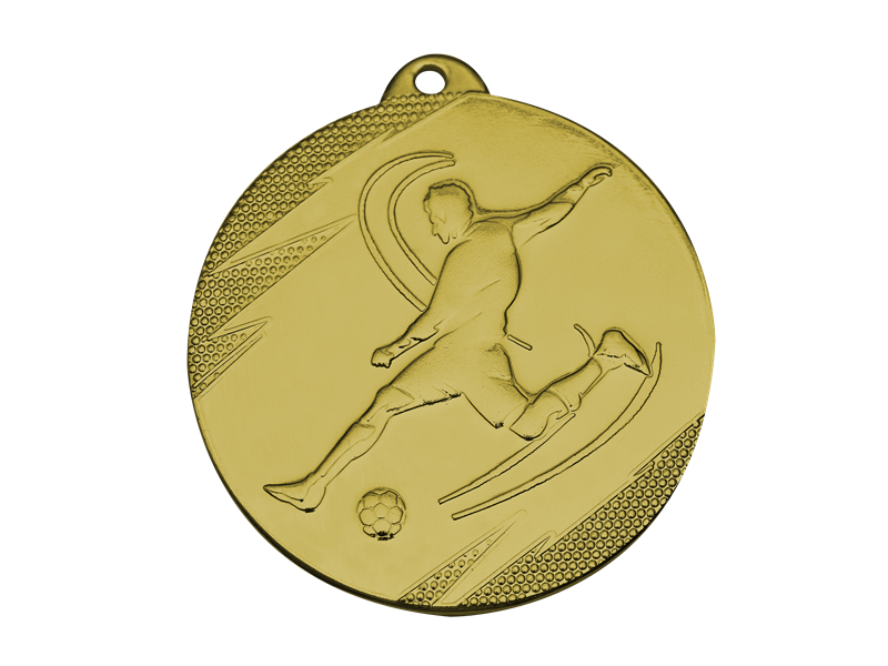 PIŁKA NOŻNA) D; 50 mm  (IRON MEDAL FOOTBALL MV1 GOLD D; 50 MM MV1 G