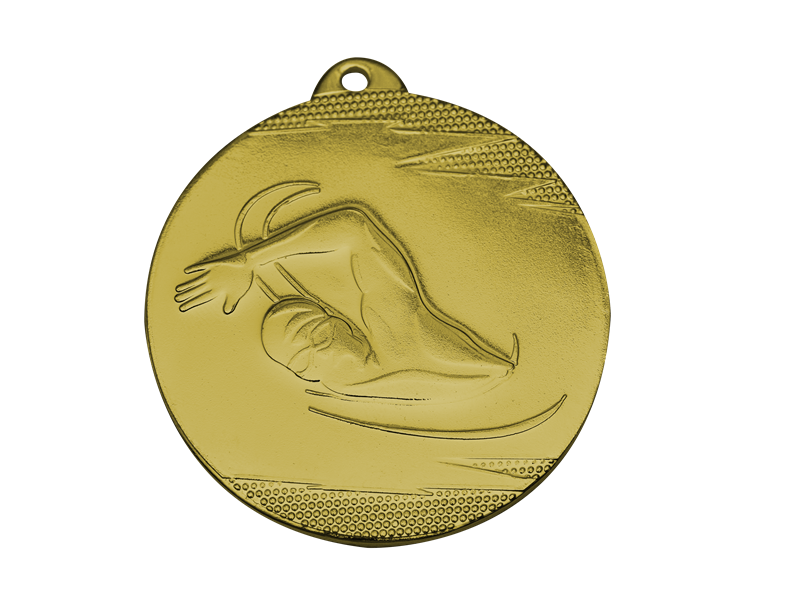 PŁYWANIE) D; 50 mm  (IRON MEDAL MV3 GOLD SWIMMING  D; 50 MM MV3 G 